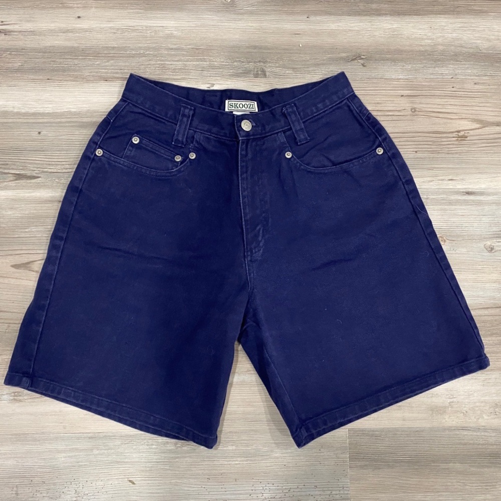 Vintage blue high waisted shorts